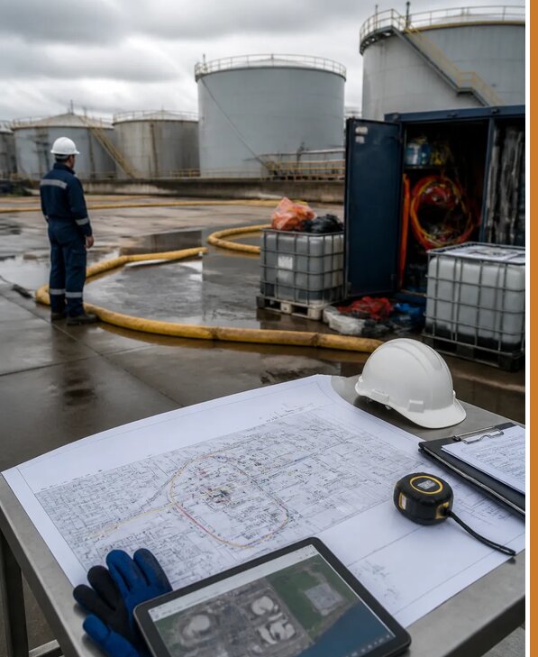 Разработка плана ликвидации разливов нефти в Кургане
